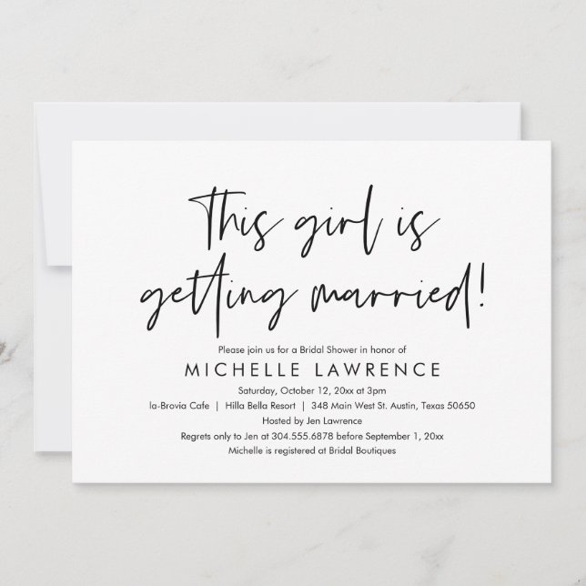 Convites Moderno Casual e Divertido, Festa de Praia Chá de  (Frente)