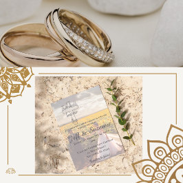 Convites Moderno Dois Torna-Se Um Casamento Sonhento