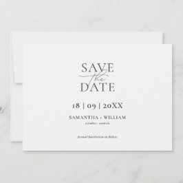 Convites Moderno e Elegante Simples Salvar a Data