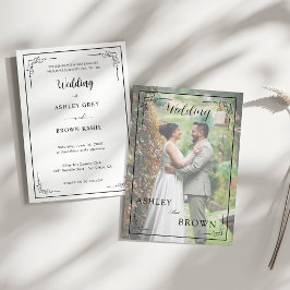 Convites Moderno Elegante | Casamento com Foto Editável