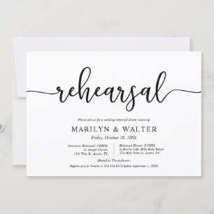 Convites Moderno Elegante, Ensaio de Casamento e Janto