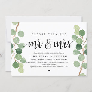 Convites Moderno Eucalyptus, Janto de ensaio de casamento