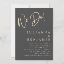 Moderno Fazemos Casamento Elegante De Beige Negro