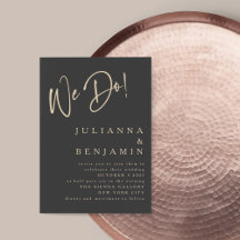 Moderno Fazemos Casamento Elegante De Beige Negro