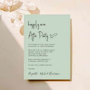 Convites Moderno Feliz Sempre Após Recepção de casamento De