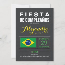Convites Moderno: Festa Brasil