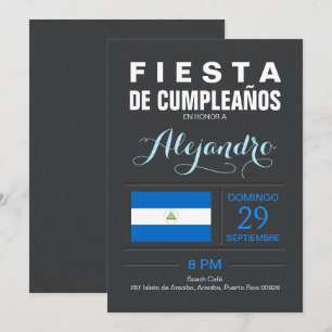 Convites Moderno: Festa da Nicarágua