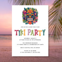 Moderno Festa de Cocktail Tiki Tropical Luau de Ve