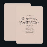 Convites Moderno Minimal Qualquer Cor Festa Sweet 16 Dezess<br><div class="desc">PERSONALIZAR PARA QUALQUER EVENTO</div>