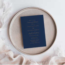 Convites Moderno Minimalista | Janto de ensaio Dourado do M