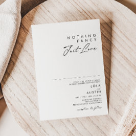 Convites Moderno Minimalista Nada Rico Apenas Adora Casamen