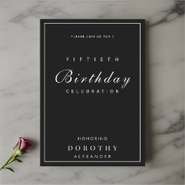 Convites Moderno Minimalista Qualquer Marco Adulto