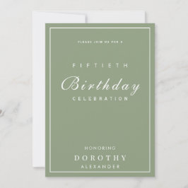 Convites Moderno Minimalista Qualquer Marco Adulto