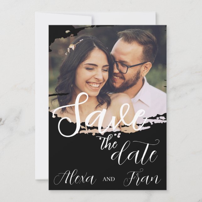 Convites Moderno Minimalista Simples (Frente)