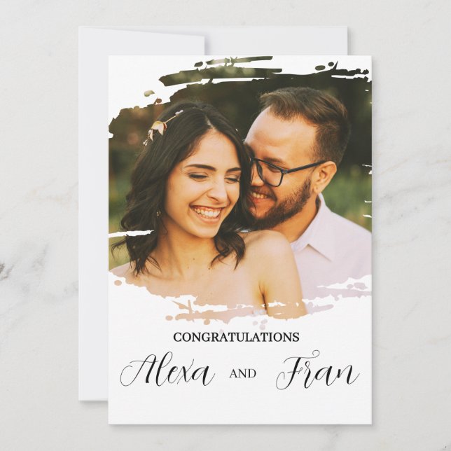 Convites Moderno Minimalista Simples (Frente)