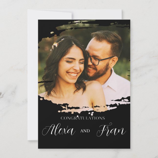 Convites Moderno Minimalista Simples (Frente)