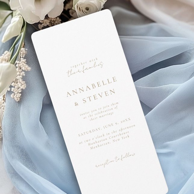 Convites Moderno, Mínimo, Branco, Casamento (Photo, Modern, Minimal, White, Wedding Invitation)