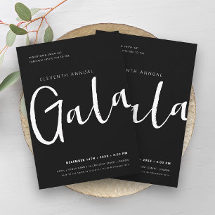 Convites Moderno Mínimo Negro Comercial da GALA