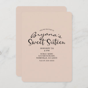 Convites Moderno mínimo qualquer cor doce 16 de 16