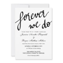 Moderno Para Sempre Fazemos Casamento De Caligrafi