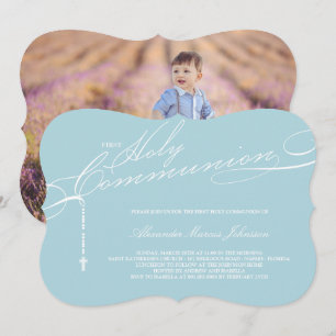 Convites Moderno Rosário Primeira Sagrada Foto Comunitária 