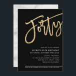Convites MODERNO SCRIPT aniversário de 40 anos de partido d<br><div class="desc">por kat massard >> https://linktr.ee/simplysweetpaperie <<<< Uma tendência, design de convite à mão para o seu ANIVERSÁRIO DE 40 ANOS - Tenho a maioria das idades disponíveis na DICA da loja: 1. Para alterar/mover gráficos e fontes e adicionar mais texto - pressione o botão "personalizar". - - - - -...</div>