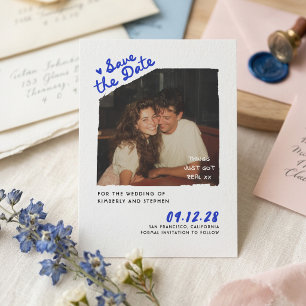 Convites Moderno Simples Divertido Foto de Save The Date Es