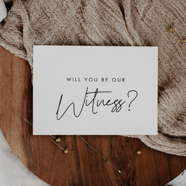 Convites Moderno Você vai me acompanhar até o altar propost (Modern Will you walk me down the aisle proposal Invitation)
