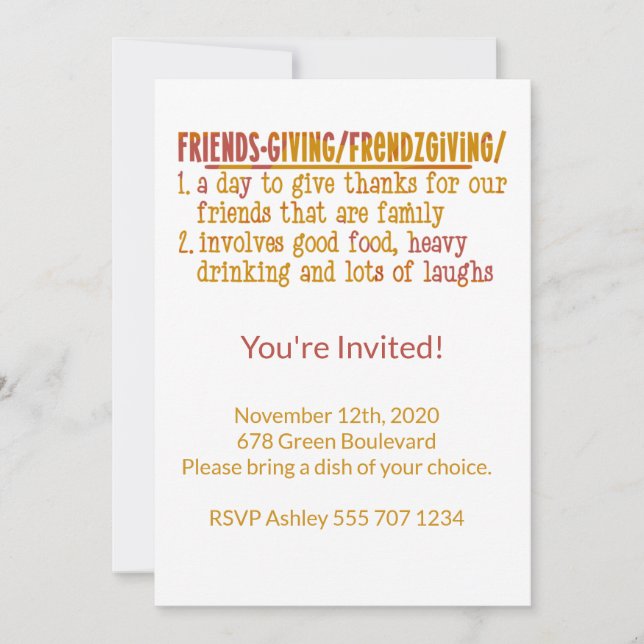 Convites Modernos de Amizade (Frente)