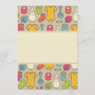 Convites modernos do chá de fraldas da engrenagem