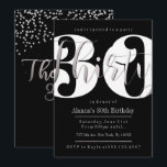 Convites Modernos para aniversário de 30 anos<br><div class="desc">Convites Modernos para aniversário de 30 anos. Esses convites modernos de aniversário de 30 anos apresentam uma tipografia elegante que diz "30, 30" escrito em folha de prata falsa. Este convite sofisticado é uma escolha clássica para um aniversário de 30 anos fabuloso! Outros materiais de festa e decorações estão disponíveis...</div>