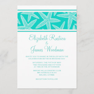 Convites Modernos para Casamento de Starfish