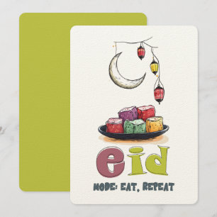 Convites Modo Eid - Culpa Não é Permitida: Calorias Não Con