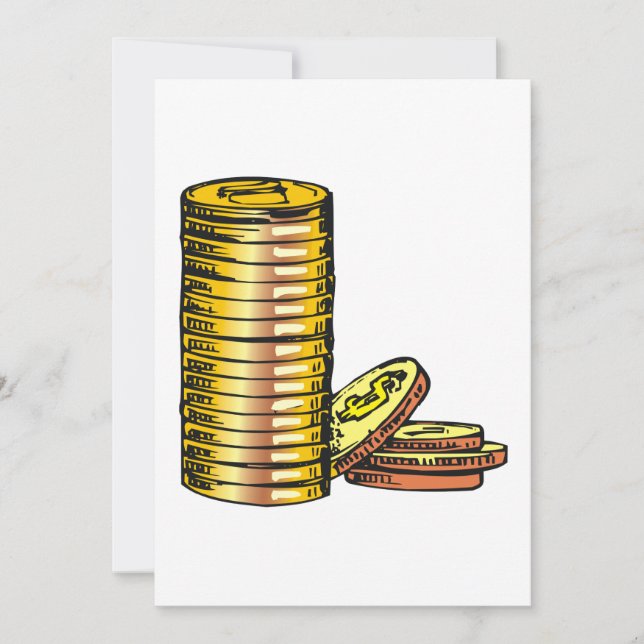 Convites Moedas Douradas (Frente)