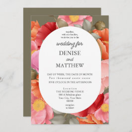 Convites Mola d'água picada no Martini Olive Green