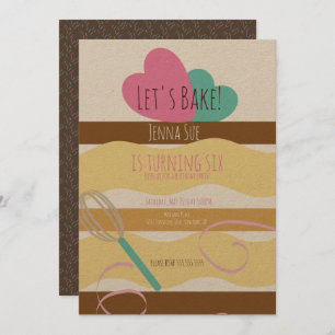 Convites Molas de espiral de aniversário para decoração de