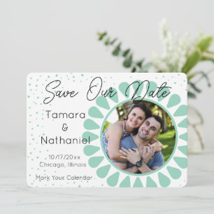 Convites Moldura de Foto Daisy Cor Personalizada Salve Noss