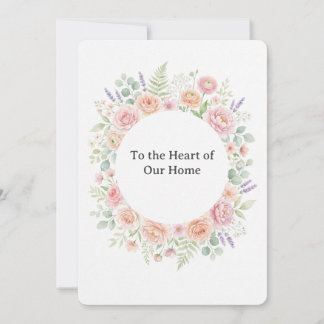 Convites Moldura de guirlanda floral em aquarela com rosas 