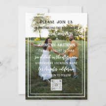Moldura de QR Code de Foto Personalizada Monograma