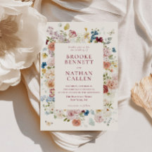 Moldura Floral Borboleta Romântica Casamento