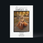 Convites Moldura Preta de Foto Moderna Tendência Minimal Do<br><div class="desc">Personalize do jeito que você quiser.</div>