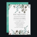 Convites Molereca russa Cinza de inverno Bat Mitzvah<br><div class="desc">A aquarela deixa o convite do morcego de inverno,  projetado para ser rápida e facilmente personalizado para seu dia especial.</div>