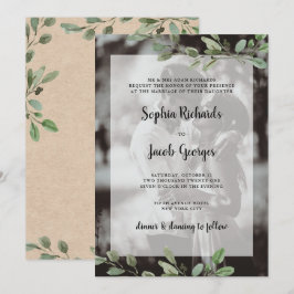 Convites Molereca Simples | Kraft Photo Wedding