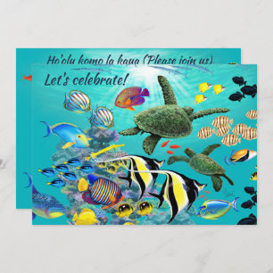 Convites Molokini Cove Havaí Tartaruga Tropical do Mar do P