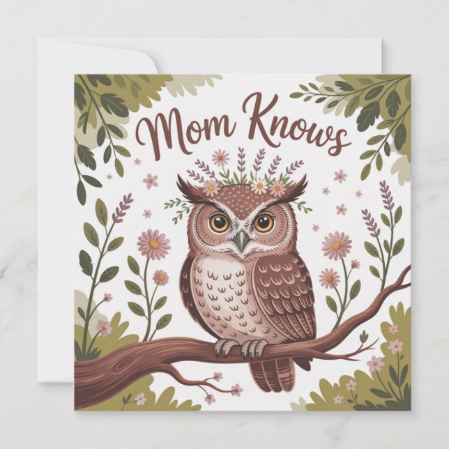 Convites Mom Knows (Frente)