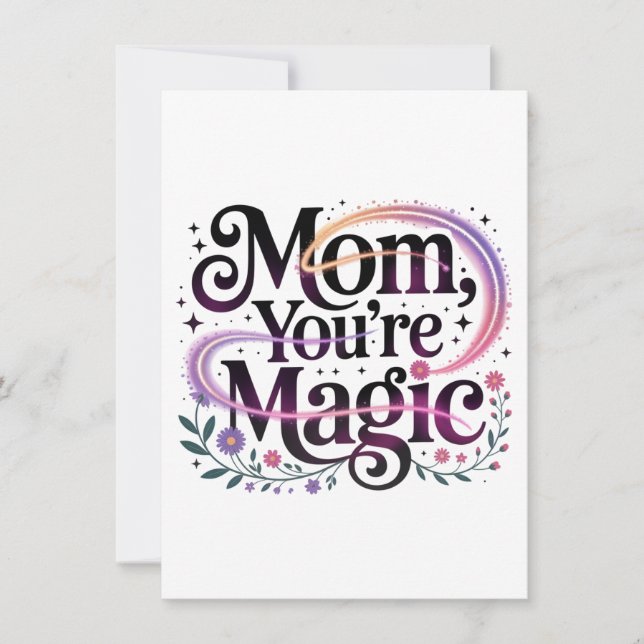 Convites Mom, You’re Magic (Frente)