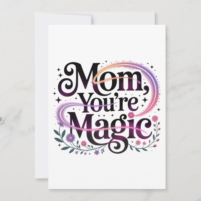 Convites Mom, You’re Magic (Frente)