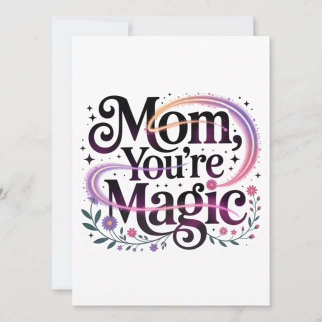 Convites Mom, You’re Magic (Frente)