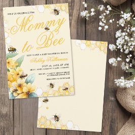 Convites Mommy to BEE Gender Neutral Baby Shower
