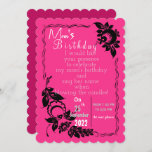 Convites Mom's birthday invitation<br><div class="desc">This is for your mom's birthday.</div>